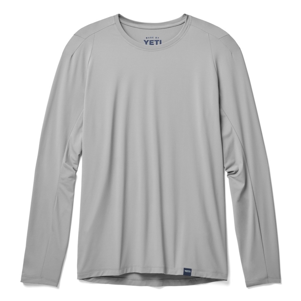 YETI MEN'S CREW NECK ULTRA LIGHTWEIGHT SUNSHIRT GREY size men's medium - Picture 2 of 11